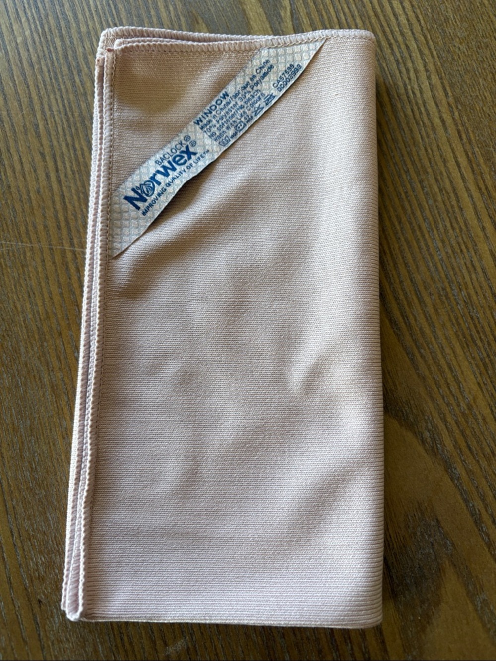 Norwex Blush Pink Microfiber Cloth for windows